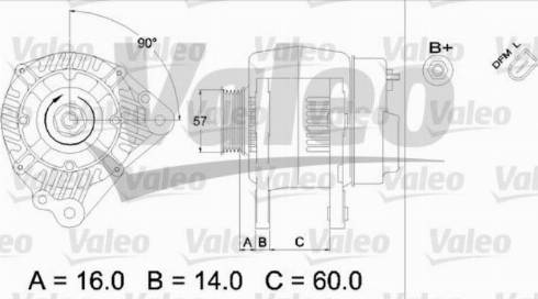 Valeo SG8B023 - Генератор mashina-shop.ru