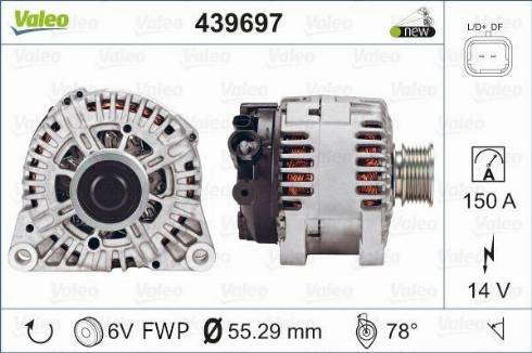 Valeo TG15C154 - Генератор mashina-shop.ru