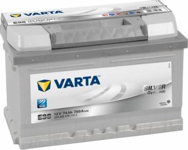 Varta 574402075 - Стартерная аккумуляторная батарея, АКБ mashina-shop.ru