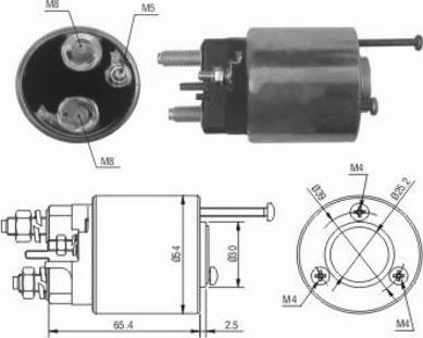 WE PARTS 471480012 - Тяговое реле, соленоид, стартер mashina-shop.ru