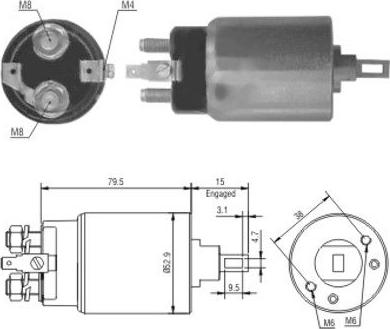 WE PARTS 471480022 - Тяговое реле, соленоид, стартер mashina-shop.ru