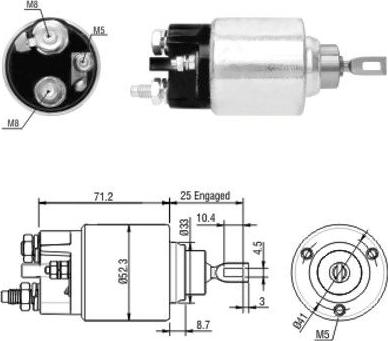 WE PARTS 471480154 - Тяговое реле, соленоид, стартер mashina-shop.ru