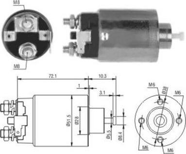 WE PARTS 471480124 - Тяговое реле, соленоид, стартер mashina-shop.ru