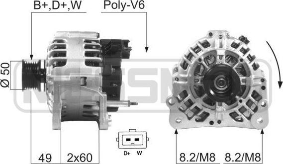 Wilmink Group WG2011686 - Генератор mashina-shop.ru