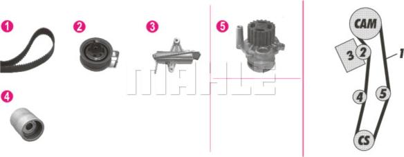 Wilmink Group WG2182109 - Водяной насос + комплект зубчатого ремня ГРМ mashina-shop.ru