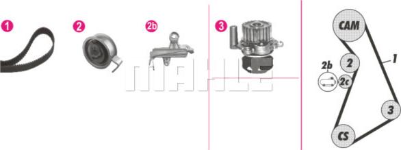 Wilmink Group WG2182226 - Водяной насос + комплект зубчатого ремня ГРМ mashina-shop.ru