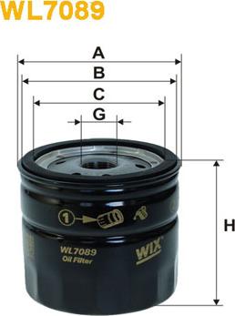 WIX Filters WL7089 - Масляный фильтр mashina-shop.ru