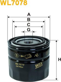 WIX Filters WL7078 - Масляный фильтр mashina-shop.ru