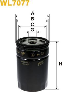 WIX Filters WL7077 - Масляный фильтр mashina-shop.ru