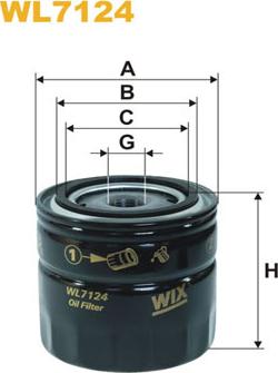 WIX Filters WL7124 - Масляный фильтр mashina-shop.ru