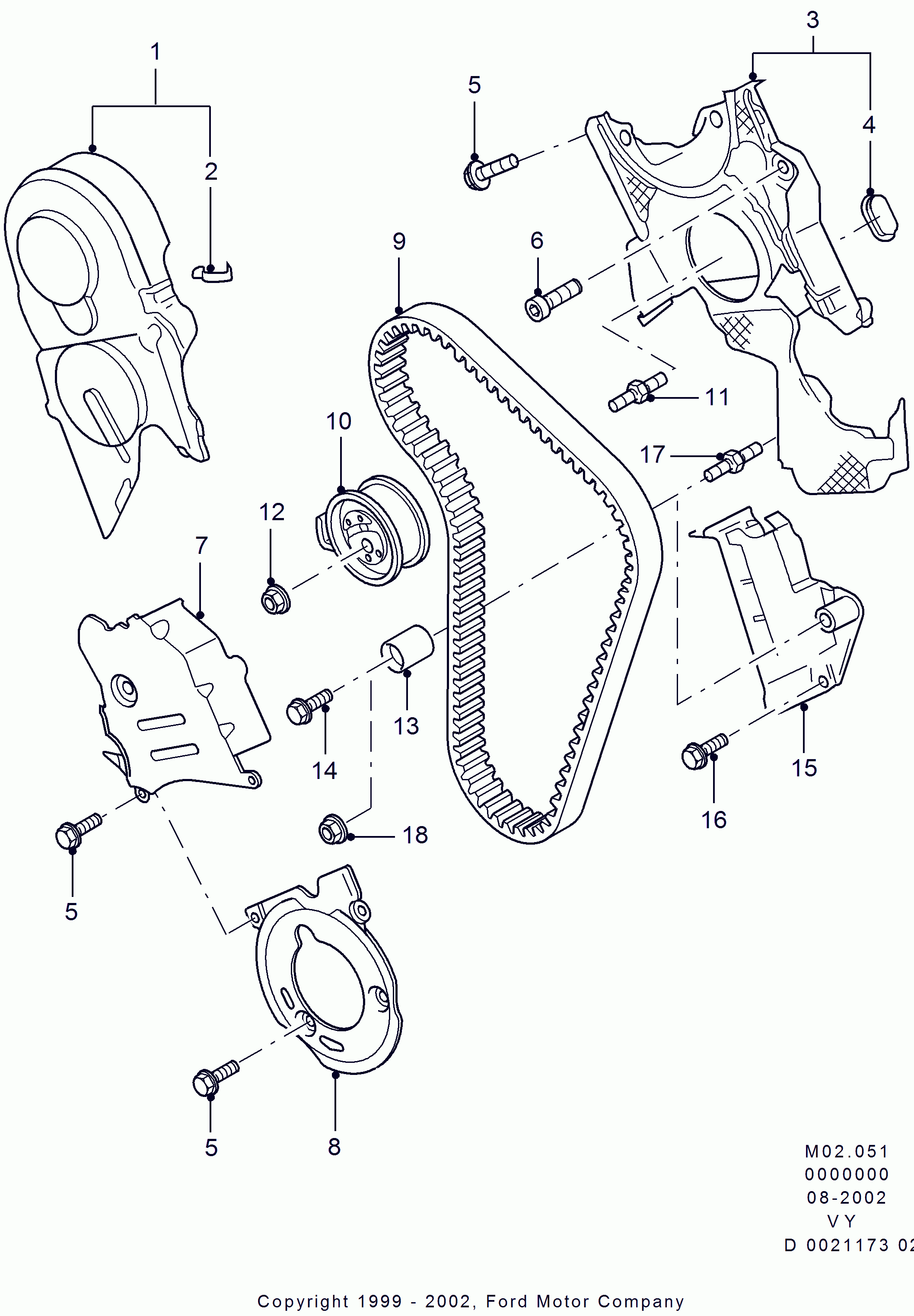 Dayco ATB2142 - Натяжной ролик, зубчатый ремень ГРМ mashina-shop.ru