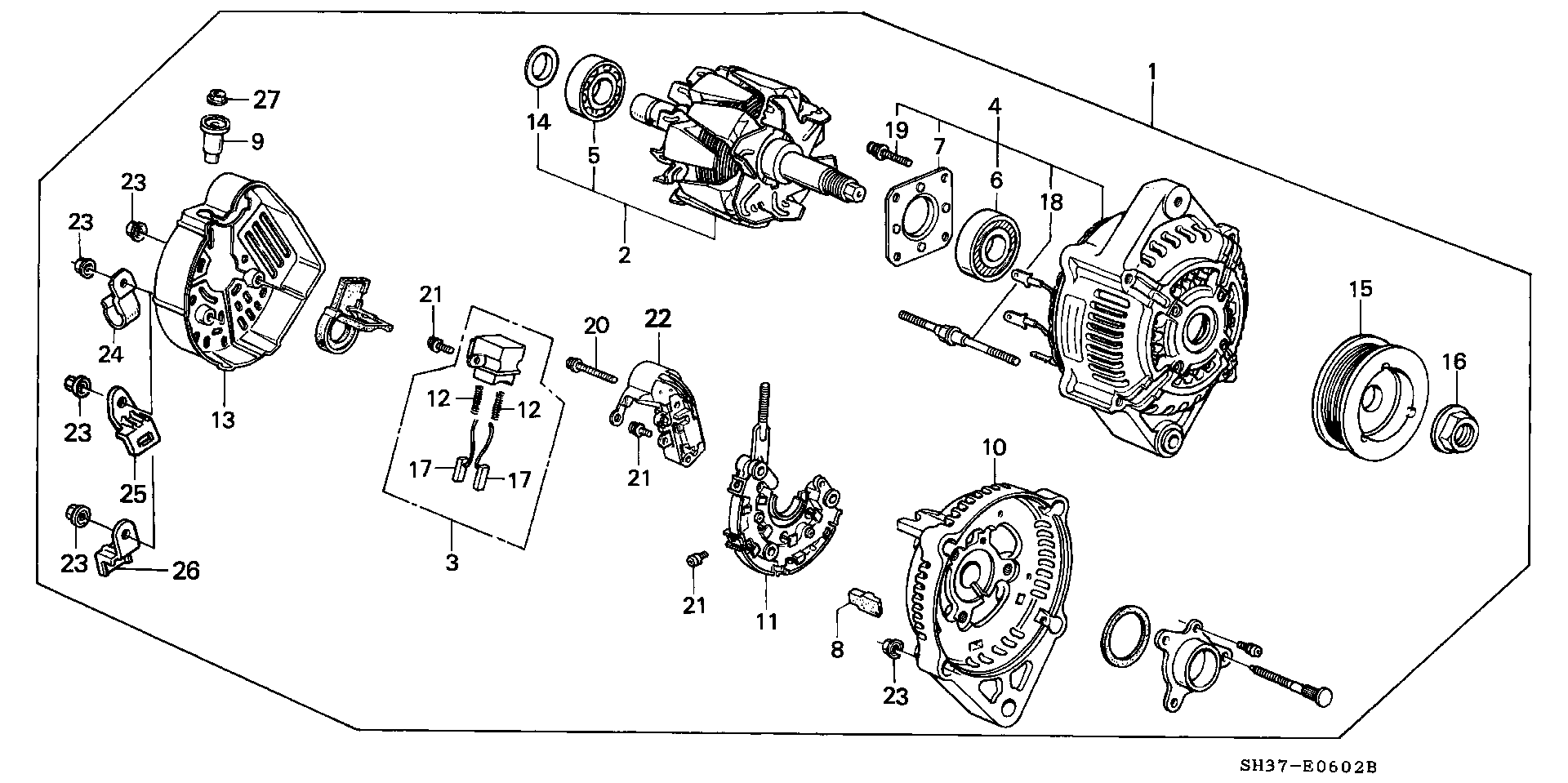 HELLA 8EL 730 086-001 - Генератор mashina-shop.ru