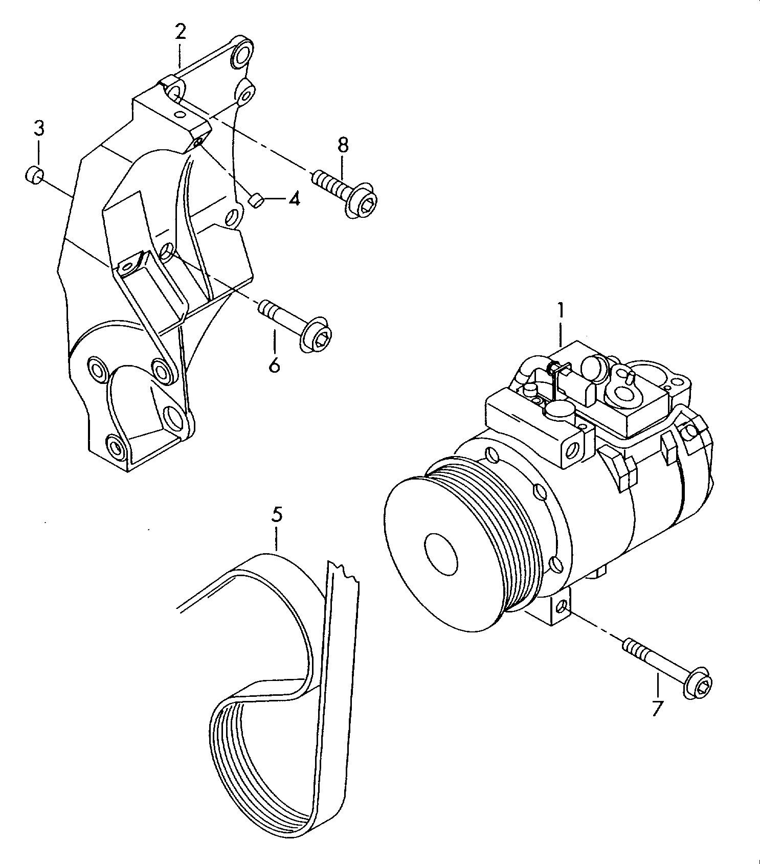 Denso DCP32023 - Компрессор кондиционера mashina-shop.ru