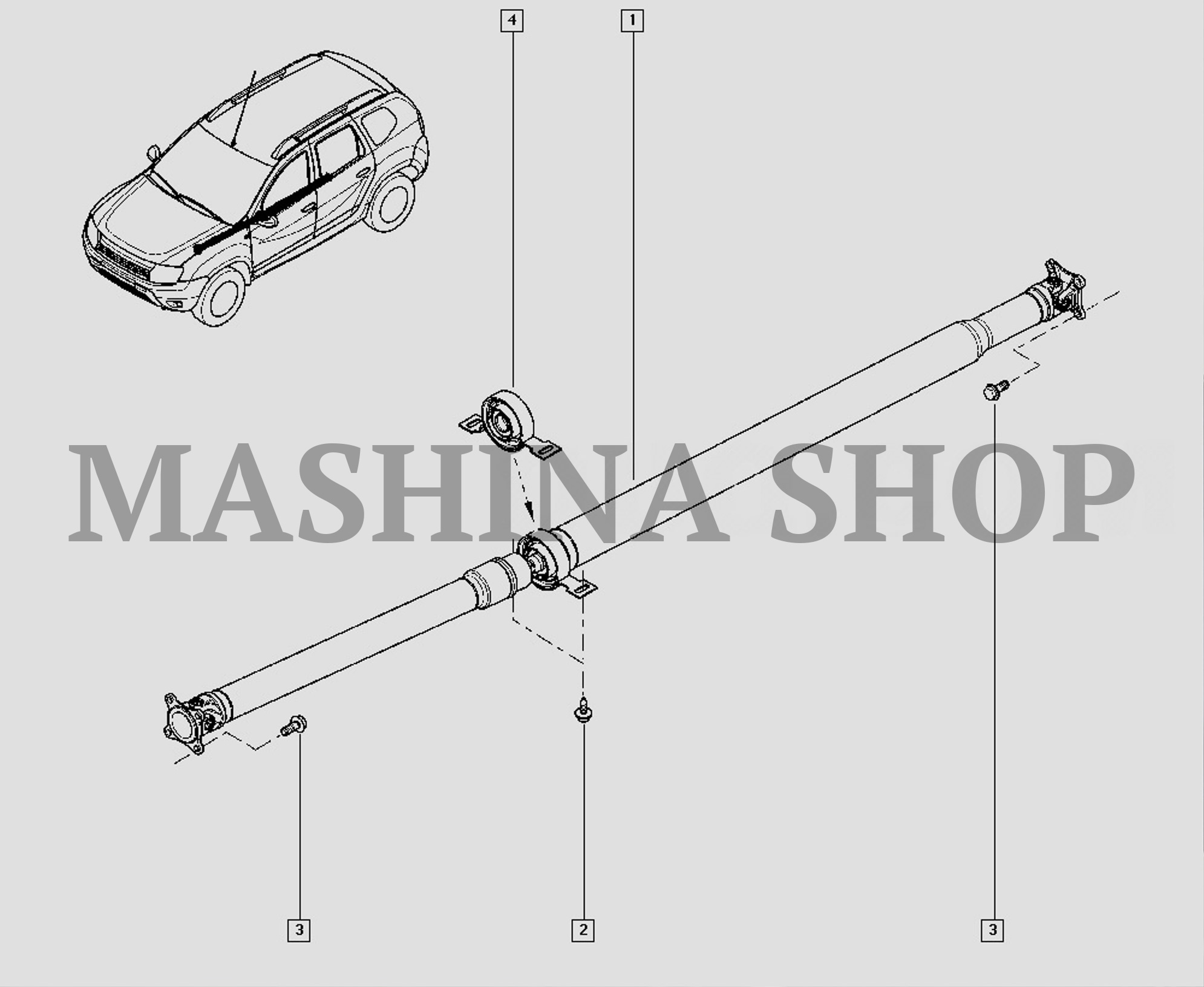 Карданный Вал Рено Дастер 4х4 Купить